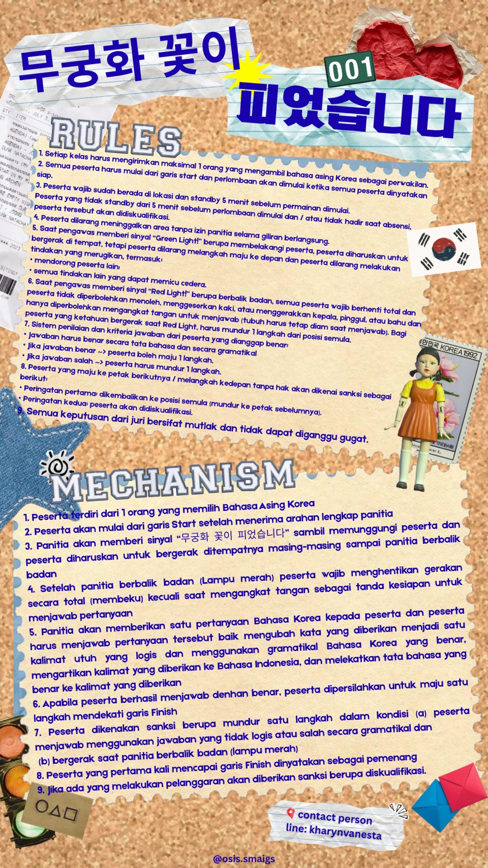 Lomba Lampu Hijau Lampu Merah Bahasa Korea